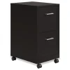 Sale Two-Drawer Mobile Vertical File 2 Letter-Size File Drawers 14.25 x 18 x 26.7 - Black Office Furniture & Lighting