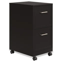 Sale Two-Drawer Mobile Vertical File 2 Letter-Size File Drawers 14.25 x 18 x 26.7 - Black Office Furniture & Lighting