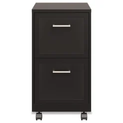 Sale Two-Drawer Mobile Vertical File 2 Letter-Size File Drawers 14.25 x 18 x 26.7 - Black Office Furniture & Lighting