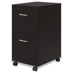 Sale Two-Drawer Mobile Vertical File 2 Letter-Size File Drawers 14.25 x 18 x 26.7 - Black Office Furniture & Lighting