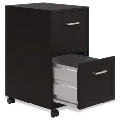 Sale Two-Drawer Mobile Vertical File 2 Letter-Size File Drawers 14.25 x 18 x 26.7 - Black Office Furniture & Lighting