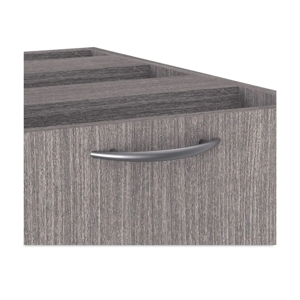 Online Valencia Series 15.63 in. x 20.5 in. x 28.5 in. Legal/Letter 3-Drawer Full Pedestal File - Gray Office Furniture & Lighting