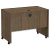 Outlet Valencia Series 41.38 in. x 23.63 in. x 30 in. Mobile Workstation Desk - Modern Walnut Office Furniture & Lighting