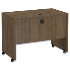 Outlet Valencia Series 41.38 in. x 23.63 in. x 30 in. Mobile Workstation Desk - Modern Walnut Office Furniture & Lighting