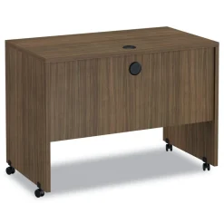 Outlet Valencia Series 41.38 in. x 23.63 in. x 30 in. Mobile Workstation Desk - Modern Walnut Office Furniture & Lighting
