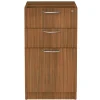 Sale VA532822WA 15.63 in. x 20.5 in. x 28.5 in. Valencia Series 3-Drawer Full File Pedestal - Modern Walnut Office Furniture & Lighting