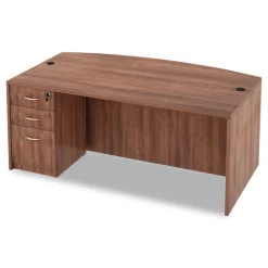 Sale VA532822WA 15.63 in. x 20.5 in. x 28.5 in. Valencia Series 3-Drawer Full File Pedestal - Modern Walnut Office Furniture & Lighting