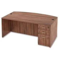 Sale VA532822WA 15.63 in. x 20.5 in. x 28.5 in. Valencia Series 3-Drawer Full File Pedestal - Modern Walnut Office Furniture & Lighting