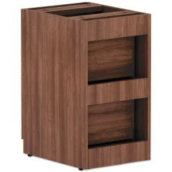 Sale VA542822WA 15.63 in. x 20.5 in. x 28.5 in. Valencia Series 2-Drawer Full File Pedestal - Modern Walnut Office Furniture & Lighting