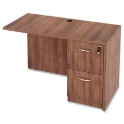 Sale VA542822WA 15.63 in. x 20.5 in. x 28.5 in. Valencia Series 2-Drawer Full File Pedestal - Modern Walnut Office Furniture & Lighting