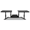 Hot 25.6 in. to 33.1 in. x 12.6 in. x 6.2 in. to 8.6 in. Supports 20 lbs. Shelf Metal Art Ergotwin Dual Monitor Stand - Black Office Electronics & Batteries