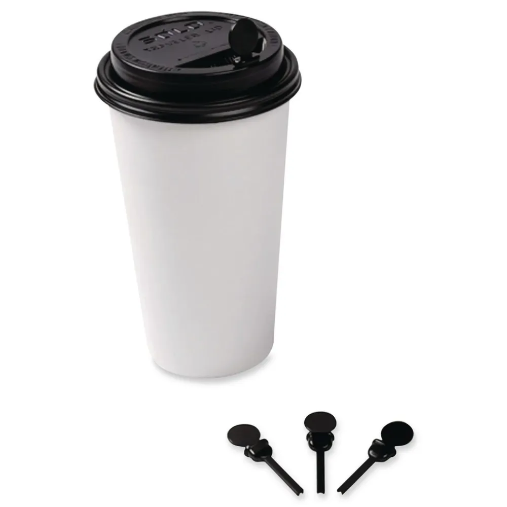 Best 2 in. Beverage Plugs - Black (2000/Carton) Tabletop And Serveware