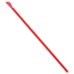 Sale 10.25 in. Plastic Jumbo Spoon Straw - Red (5400/Carton) Tabletop And Serveware
