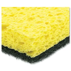 New 3.5 x 6 Heavy-Duty Scrubbing Sponge - Yellow/Green (20/Carton) Cleaning & Janitorial Supplies