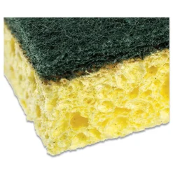 New 3.5 x 6 Heavy-Duty Scrubbing Sponge - Yellow/Green (20/Carton) Cleaning & Janitorial Supplies