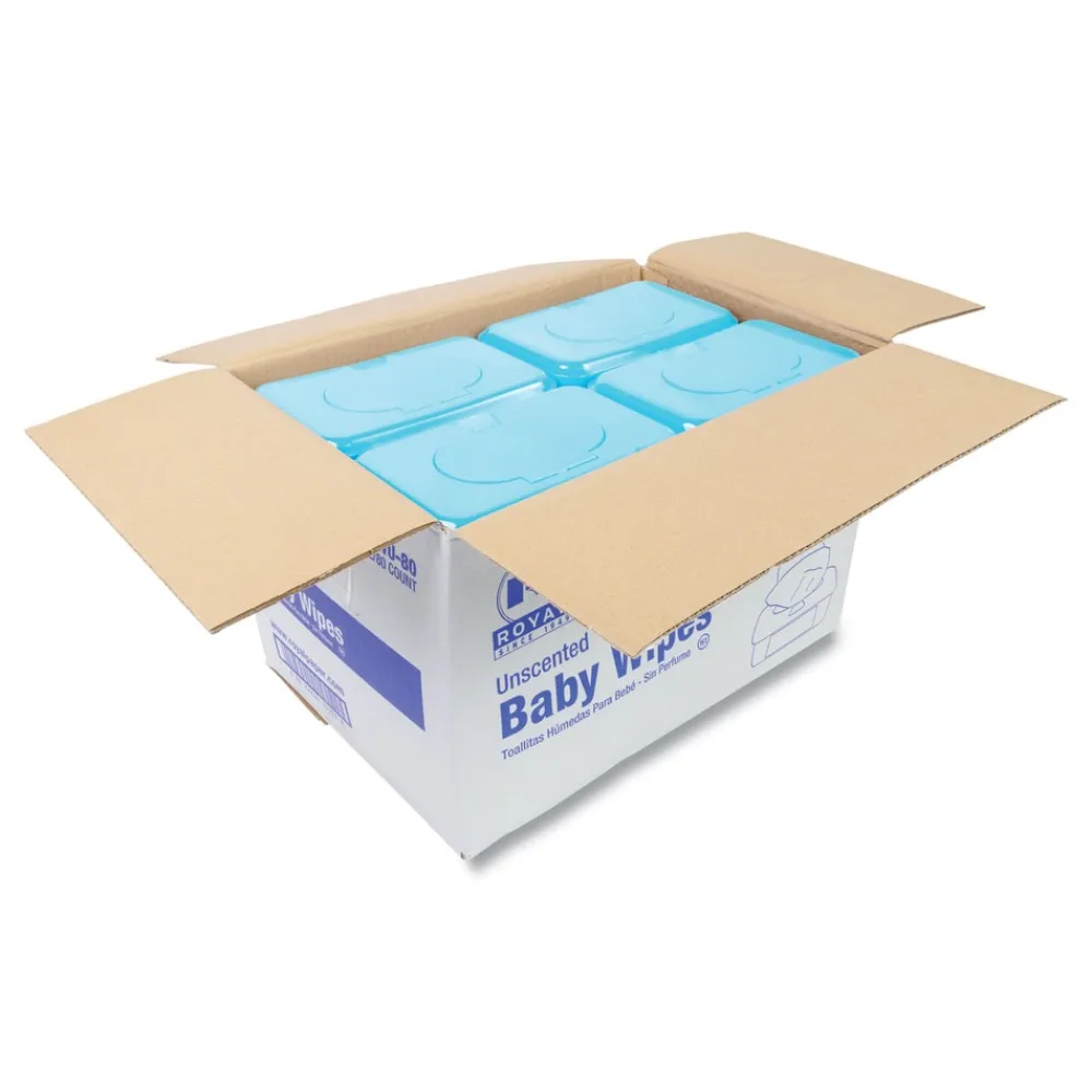 Hot Baby Wipes Tub - Unscented/White (960/Carton) Skin Care & Personal Hygiene