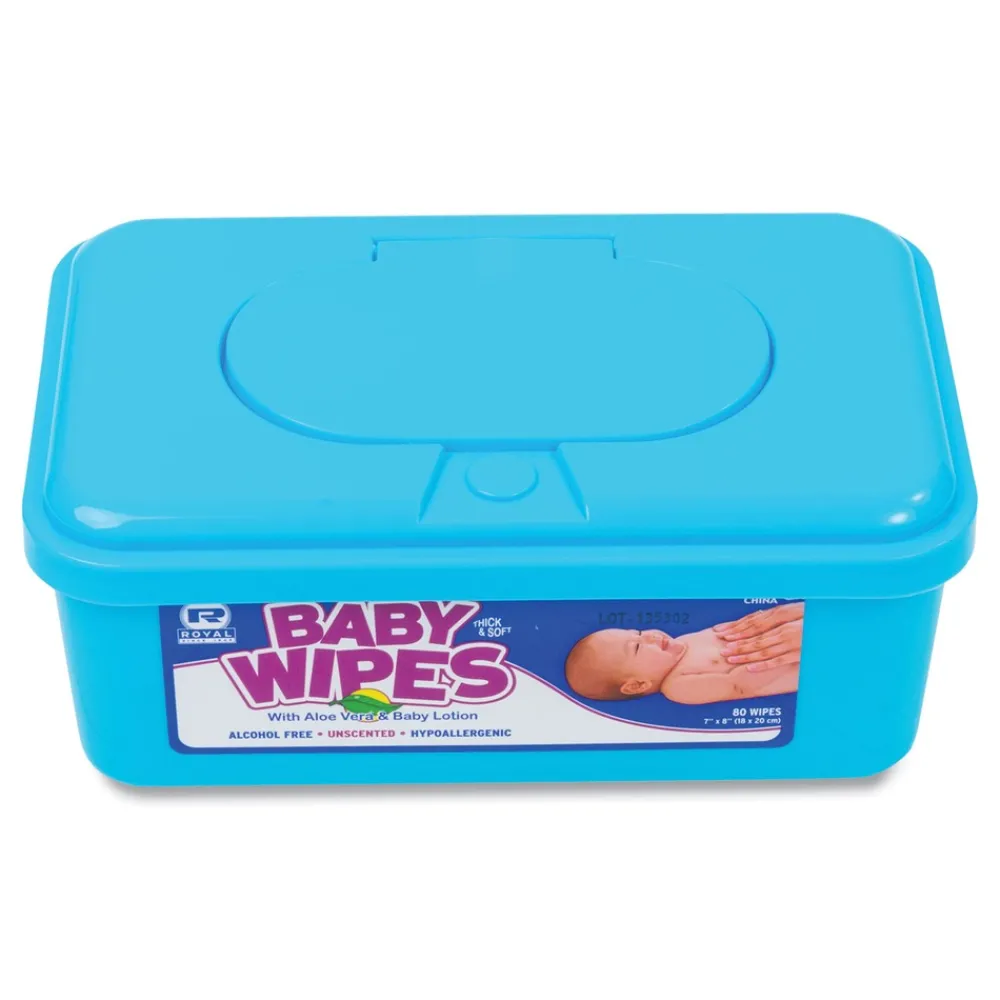 Hot Baby Wipes Tub - Unscented/White (960/Carton) Skin Care & Personal Hygiene