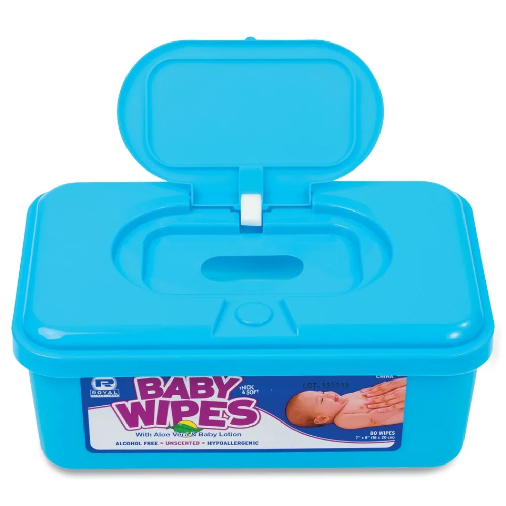 Hot Baby Wipes Tub - Unscented/White (960/Carton) Skin Care & Personal Hygiene