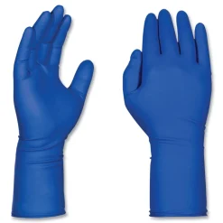 Clearance 11.6 in. Long 13 mil Powder-Free Latex Exam Gloves - Large/Blue (500/Carton) Cleaning & Janitorial Supplies