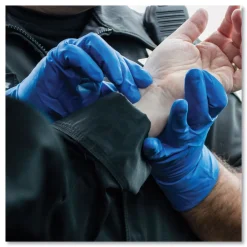 Clearance 11.6 in. Long 13 mil Powder-Free Latex Exam Gloves - Large/Blue (500/Carton) Cleaning & Janitorial Supplies