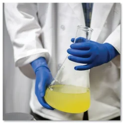 Clearance 11.6 in. Long 13 mil Powder-Free Latex Exam Gloves - Large/Blue (500/Carton) Cleaning & Janitorial Supplies