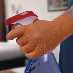 New 6 mil DT Nitrile Powder-Free Disposable Gloves - 2X-Large, Orange (1000/Carton) Cleaning & Janitorial Supplies
