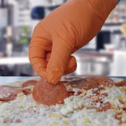 New 6 mil DT Nitrile Powder-Free Disposable Gloves - 2X-Large, Orange (1000/Carton) Cleaning & Janitorial Supplies