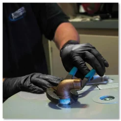 New 6 mil Heavy-Duty Industrial Powder-Free Nitrile Gloves - Large, Black (1000/Carton) Cleaning & Janitorial Supplies