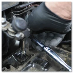 New 6 mil Heavy-Duty Industrial Powder-Free Nitrile Gloves - Large, Black (1000/Carton) Cleaning & Janitorial Supplies