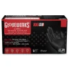 Clearance 6 mil Heavy-Duty Industrial Powder-Free Nitrile Gloves - X-Large, Black (1000/Carton) Cleaning & Janitorial Supplies