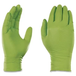 8 mil Heavy-Duty Industrial Powder-Free Nitrile Gloves - 2X-Large, Green (1000/Carton) Cleaning & Janitorial Supplies