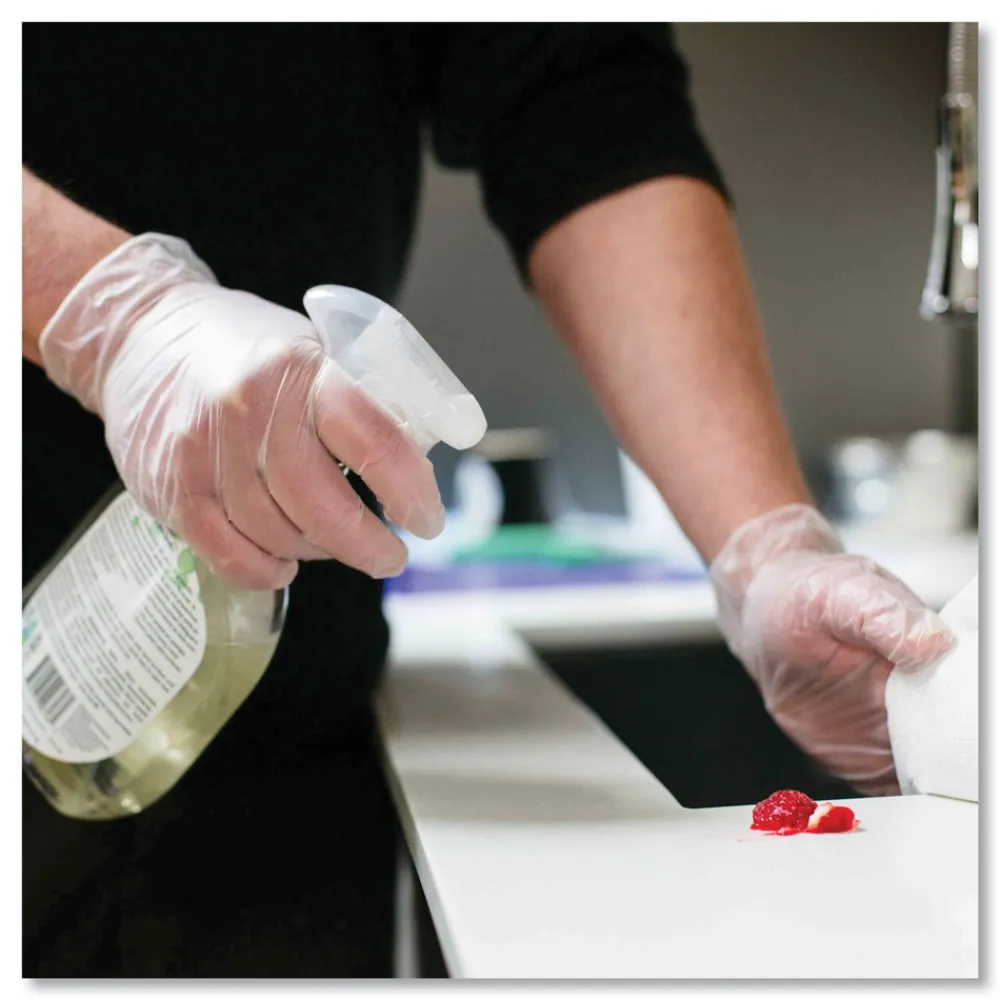 3 mil Industrial Powder-Free Vinyl Gloves - Large, Clear (1000/Carton) Cleaning & Janitorial Supplies