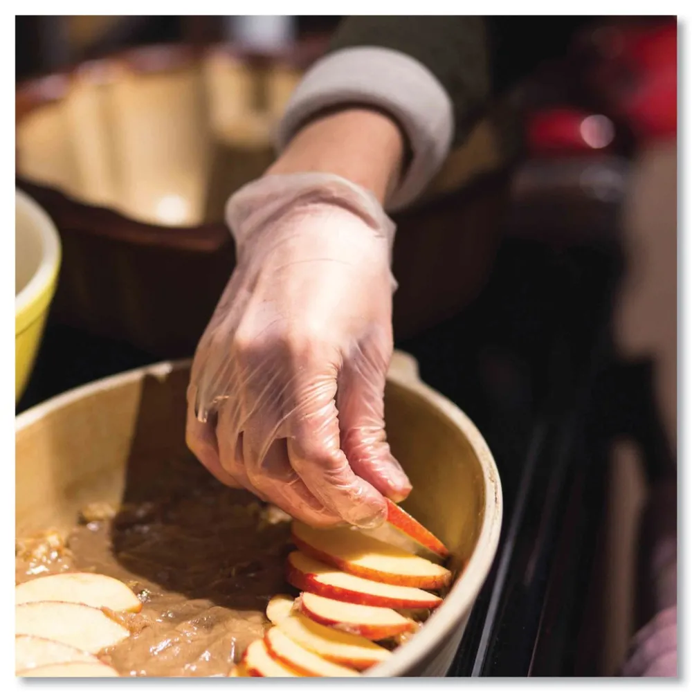 3 mil Industrial Powder-Free Vinyl Gloves - Large, Clear (1000/Carton) Cleaning & Janitorial Supplies