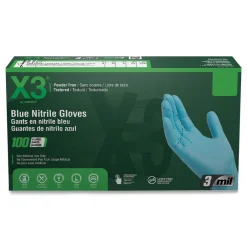 Sale 3 mil Industrial Powder-Free Nitrile Gloves - Small, Blue (1000/Carton) Cleaning & Janitorial Supplies