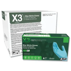 Sale 3 mil Industrial Powder-Free Nitrile Gloves - X-Large, Blue (1000/Carton) Cleaning & Janitorial Supplies