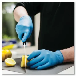 Sale 3 mil Industrial Powder-Free Nitrile Gloves - X-Large, Blue (1000/Carton) Cleaning & Janitorial Supplies