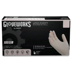 4 mil Powder-Free Latex Disposable Gloves - X-Large, Ivory (1000/Carton) Cleaning & Janitorial Supplies