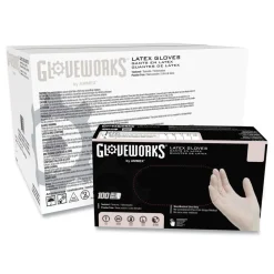 4 mil Powder-Free Latex Disposable Gloves - Small, Ivory (1000/Carton) Cleaning & Janitorial Supplies