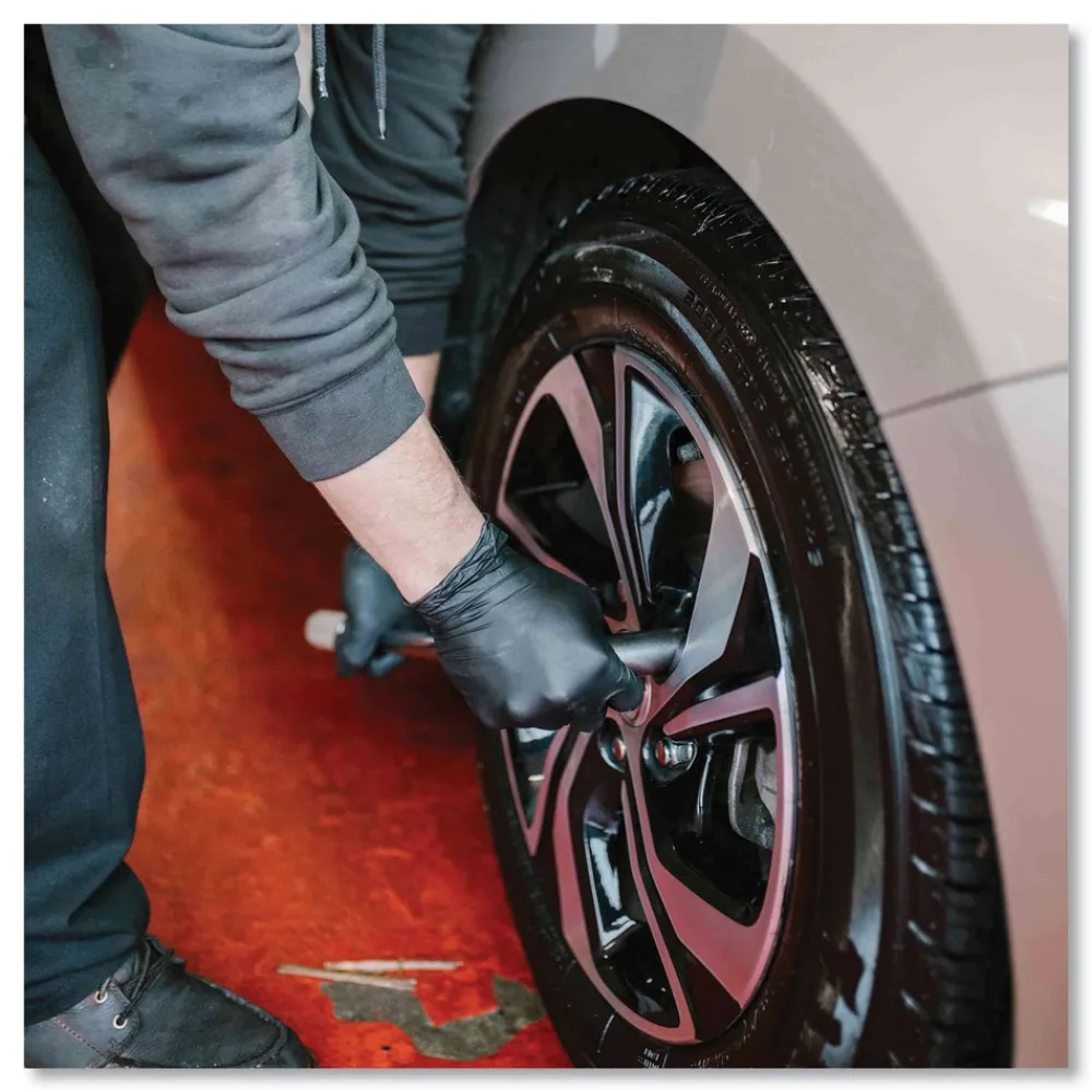 6 mil Powder-Free Nitrile Exam Gloves - 2X-Large, Black (1000/Carton) Cleaning & Janitorial Supplies