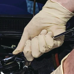 New 6 mil Thick 9.5 in. Long Powder-Free Extra Thick Latex Disposable Gloves - Small, Ivory (100/Box, 10 Boxes/Carton) Cleaning & Janitorial Supplies