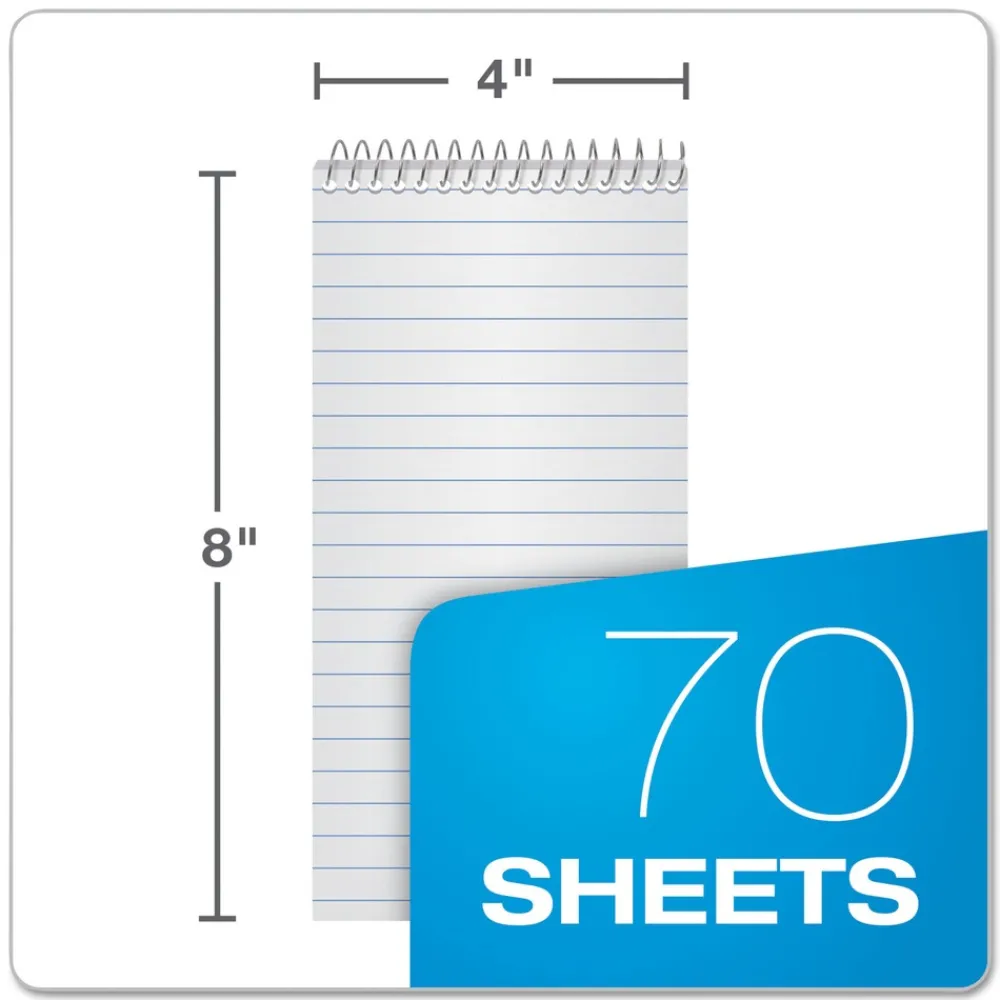 Clearance Earthwise by 4 x 8 Gregg Rule Recycled Reporter's Notepad - White Cover/White Sheets Cleaning & Janitorial Supplies