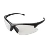 Outlet 2.0 Diopter Dual Readers Safety Glasses - Black Frame, Clear Hardcoat Scratch-Resistant Lens Eye Protection