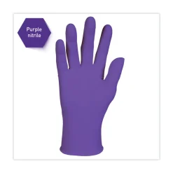 Online 6 mil Thick 9.5 in. Long Powder-Free PURPLE NITRILE Exam Gloves - Large, Purple (100/Box) Cleaning & Janitorial Supplies