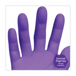 Online 6 mil Thick 9.5 in. Long Powder-Free PURPLE NITRILE Exam Gloves - Large, Purple (100/Box) Cleaning & Janitorial Supplies
