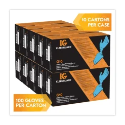 Best 6 mil Thick 9.5 in. Long Powder-Free G10 2PRO Nitrile Gloves - Medium, Blue (100/Box, 10 Boxes/Carton) Work Gloves