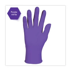 Hot 6 mil Thick 9.5 in. Long Powder-Free PURPLE NITRILE Exam Gloves - Extra Large, Purple (90/Box) Cleaning & Janitorial Supplies