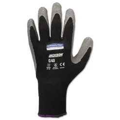Sale 270 mm Length G40 Poly/Cotton Latex Coated Gloves - X-Large, Gray/Black (12 Pairs/Pack) Work Gloves