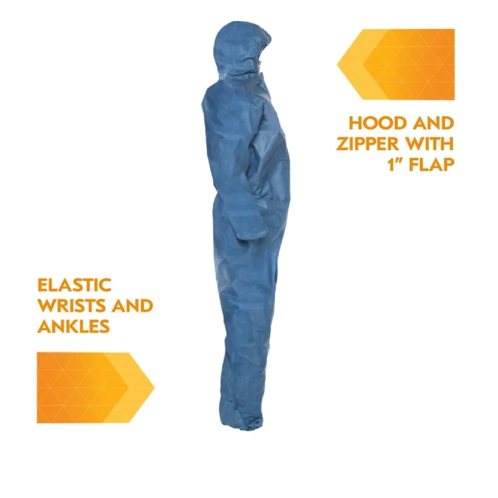 Outlet A20 Breathable Particle Protection Coveralls - 2X-Large, Blue (24/Carton) Bib Overalls