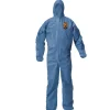 Hot A20 Breathable Particle Protection Coveralls - 3X-Large/Blue (20/Carton) Bib Overalls