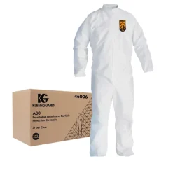 Sale A30 Breathable Splash and Particle Protection Coveralls - Triple Extra Large, White (21/Carton) Bib Overalls